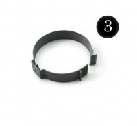 2 Stck. Wandbefestigungsschelle 